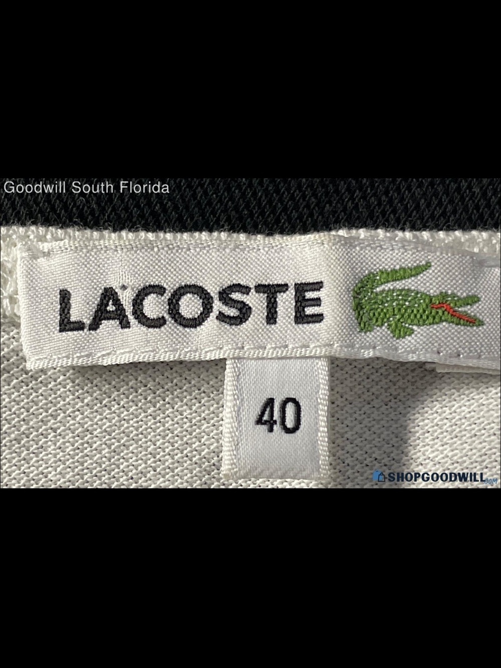 Lacoste Black & White Polo dress -large